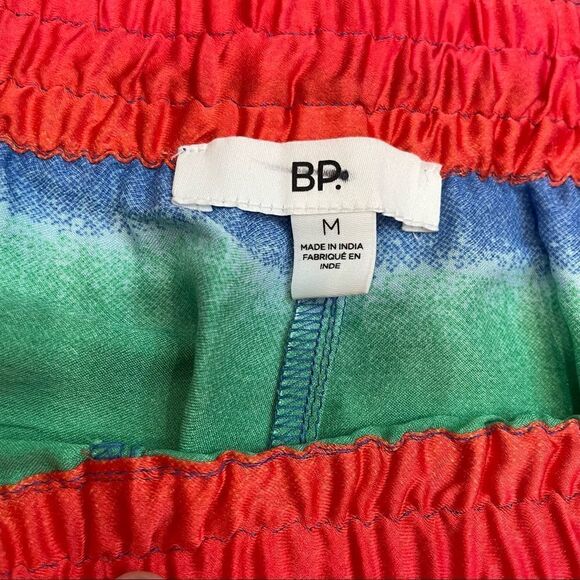 Bp. Be Proud By Bp Gender Inclusive Satin Shorts In Red Multi Rainbow Ombre - Picture 4 of 9